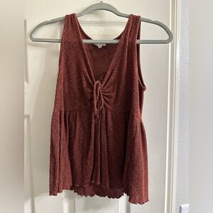 Maurice’s rust colored tank